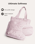 21L_Tote_with_Water_Resistant_Fabric_lightweight_puffer_Pink