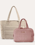 Crush Toiletry Bag & Bubble Puffy Tote Travel Set