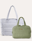Crush Toiletry Bag & Bubble Puffy Tote Travel Set