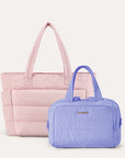 Crush Toiletry Bag & Bubble Puffy Tote Travel Set