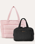 Crush Toiletry Bag & Bubble Puffy Tote Travel Set