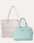 Crush Toiletry Bag & Bubble Puffy Tote Travel Set