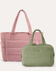 Crush Toiletry Bag & Bubble Puffy Tote Travel Set
