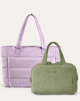 Crush Toiletry Bag & Bubble Puffy Tote Travel Set