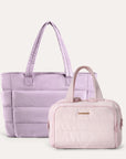 Crush Toiletry Bag & Bubble Puffy Tote Travel Set