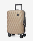 Globetrotter 20" Hardside Rolling Carry-on Stylish Suitcase - BAGSMART