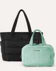 Crush Toiletry Bag & Bubble Puffy Tote Travel Set