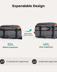 Falco 40L Expandable Airline Approved Carry On Backpack