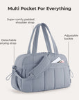 Puffy Water-Resistant Gym & Travel Duffle Bag
