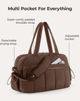 Puffy Water-Resistant Gym & Travel Duffle Bag