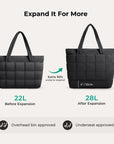 Bubble 22L-28L Expandable Puffer Travel Tote Bag - BAGSMART
