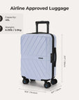 Daren 20 Inch Lightweight Hardside Carry-On Suitcase - BAGSMART