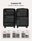 6PCS Compression Travel Packing Cubes for Suitcases