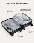 Odyssey 20 Inch Airline Approved Hardside Spinner Suitcase - BAGSMART