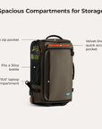 blast-43l-roller-backpack-with-multiple-quick-access-pockets-in-cedar