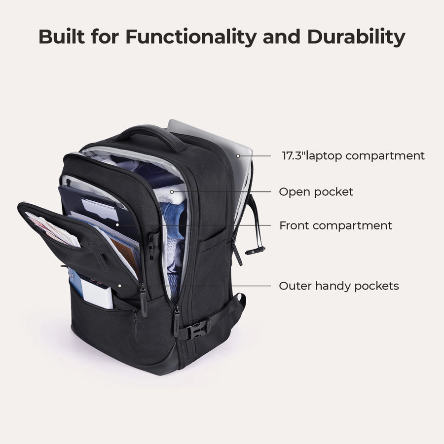 Falco 40L Expandable Airline Approved Carry On Backpack
