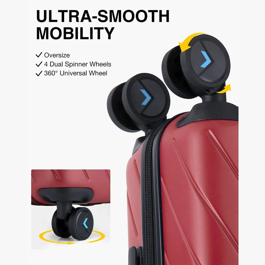 Daren 20 Inch Lightweight Hardside Carry-On Suitcase - BAGSMART