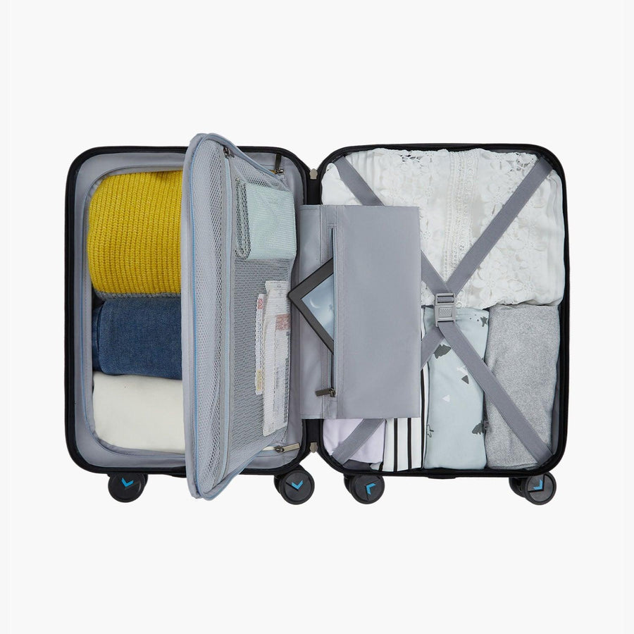 Globetrotter 20" Hardside Rolling Carry-on Stylish Suitcase - BAGSMART