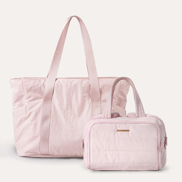 Crush Toiletry Bag & Zora Tote Travel Set
