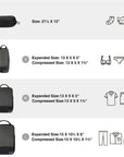 Bagsmart Compression Packing Cubes Part of Faro Travel Set - BAGSMART