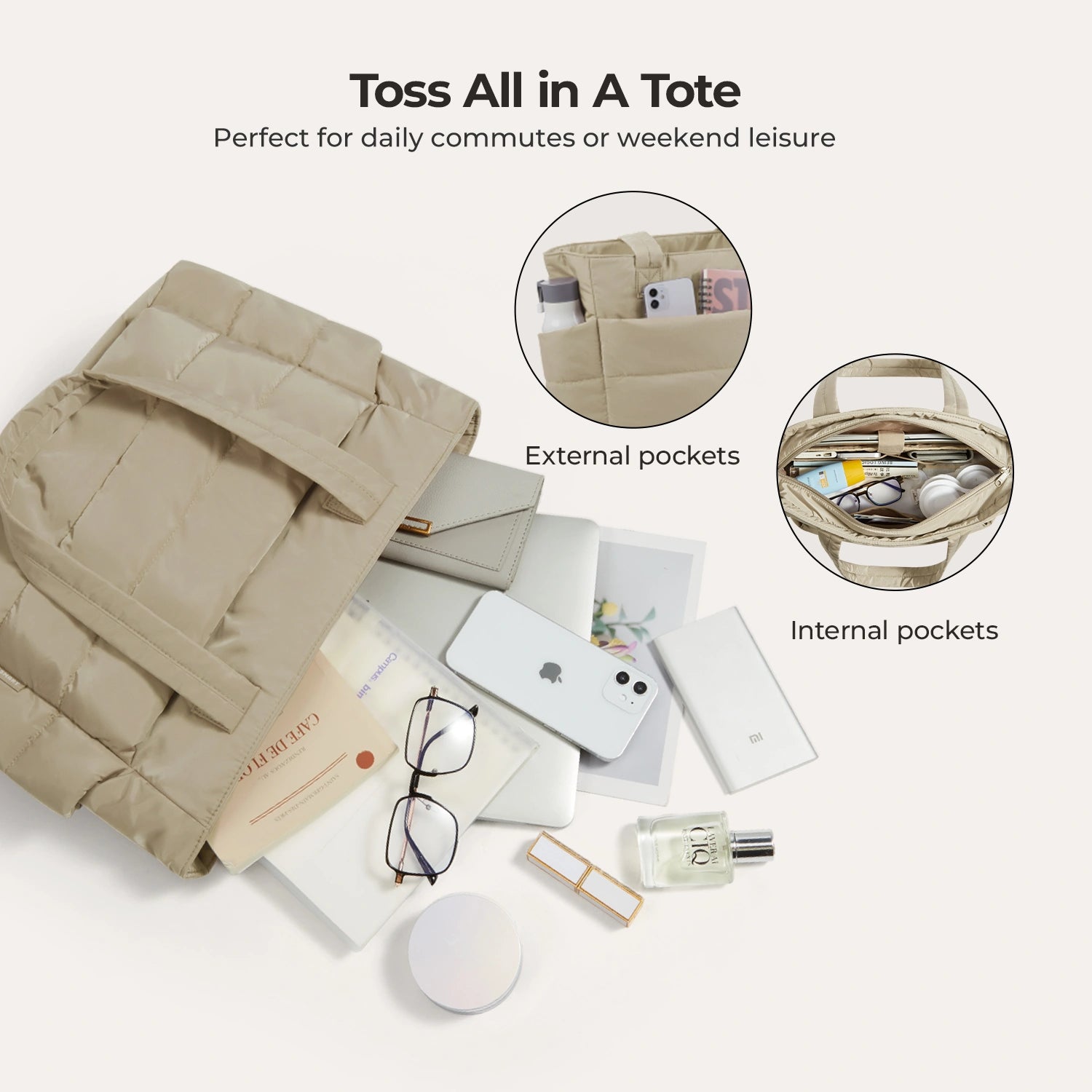 The Bubble 20L Puffy 15.6" Laptop Work Tote