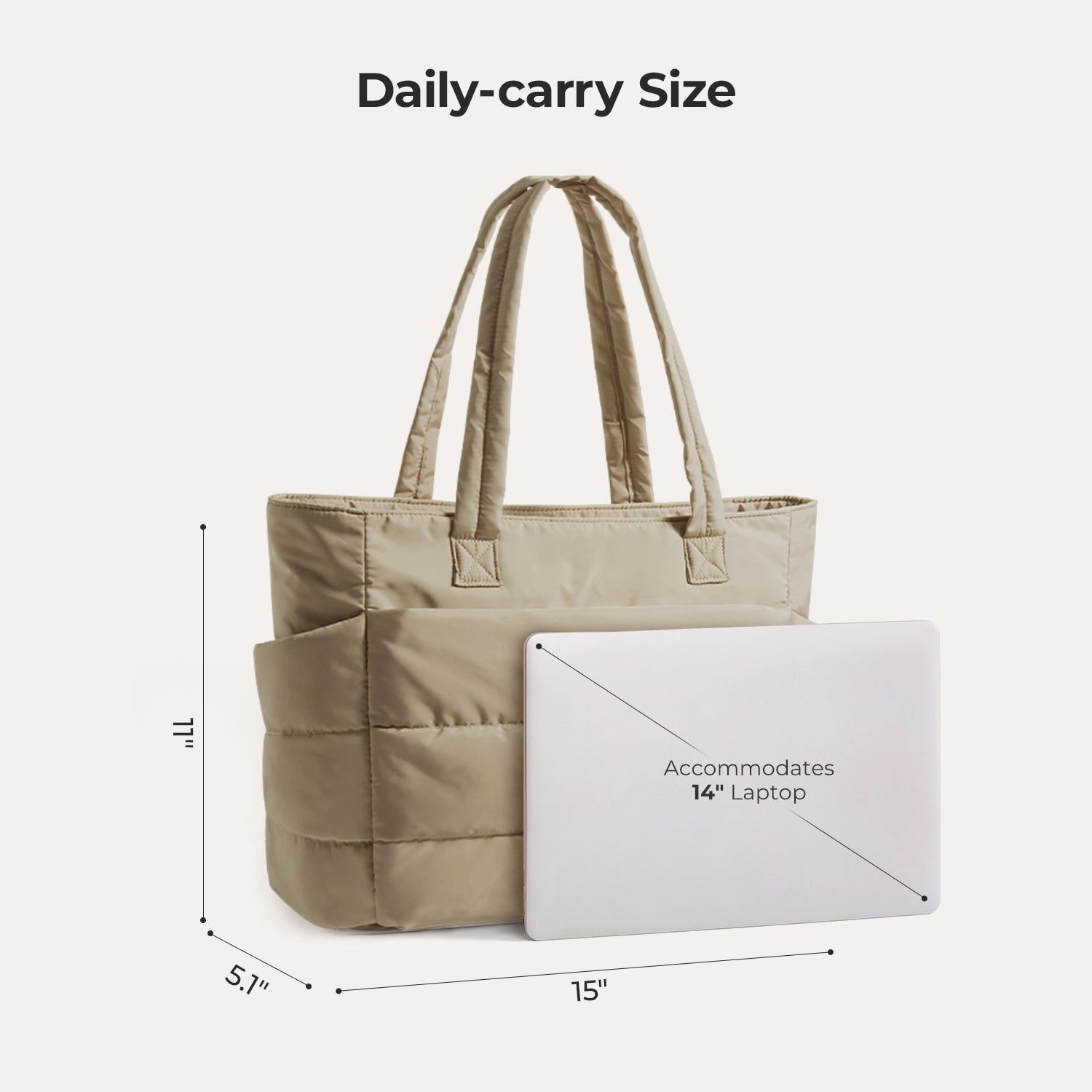 The Bubble 20L Puffy 15.6" Laptop Work Tote