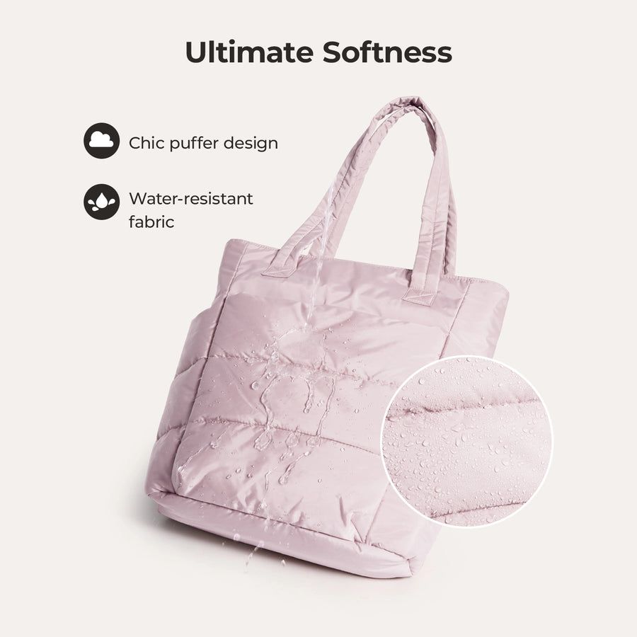 21L_Tote_with_Water_Resistant_Fabric_lightweight_puffer_Pink