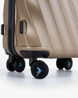 Globetrotter 20" Hardside Rolling Carry-on Stylish Suitcase - BAGSMART