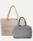 Crush Toiletry Bag & Bubble Puffy Tote Travel Set