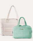 Crush Toiletry Bag & Bubble Puffy Tote Travel Set