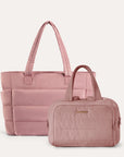 Crush Toiletry Bag & Bubble Puffy Tote Travel Set