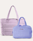 Crush Toiletry Bag & Bubble Puffy Tote Travel Set