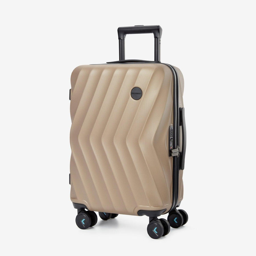 Globetrotter 20" Hardside Rolling Carry-on Stylish Suitcase - BAGSMART
