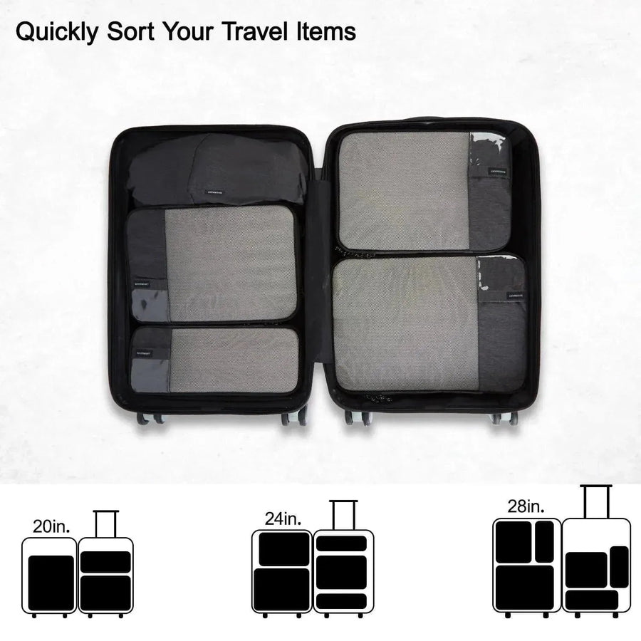 Bagsmart Compression Packing Cubes Part of Faro Travel Set - BAGSMART