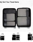 (FREE GIFT)Bagsmart Compression Packing Cubes -4PC