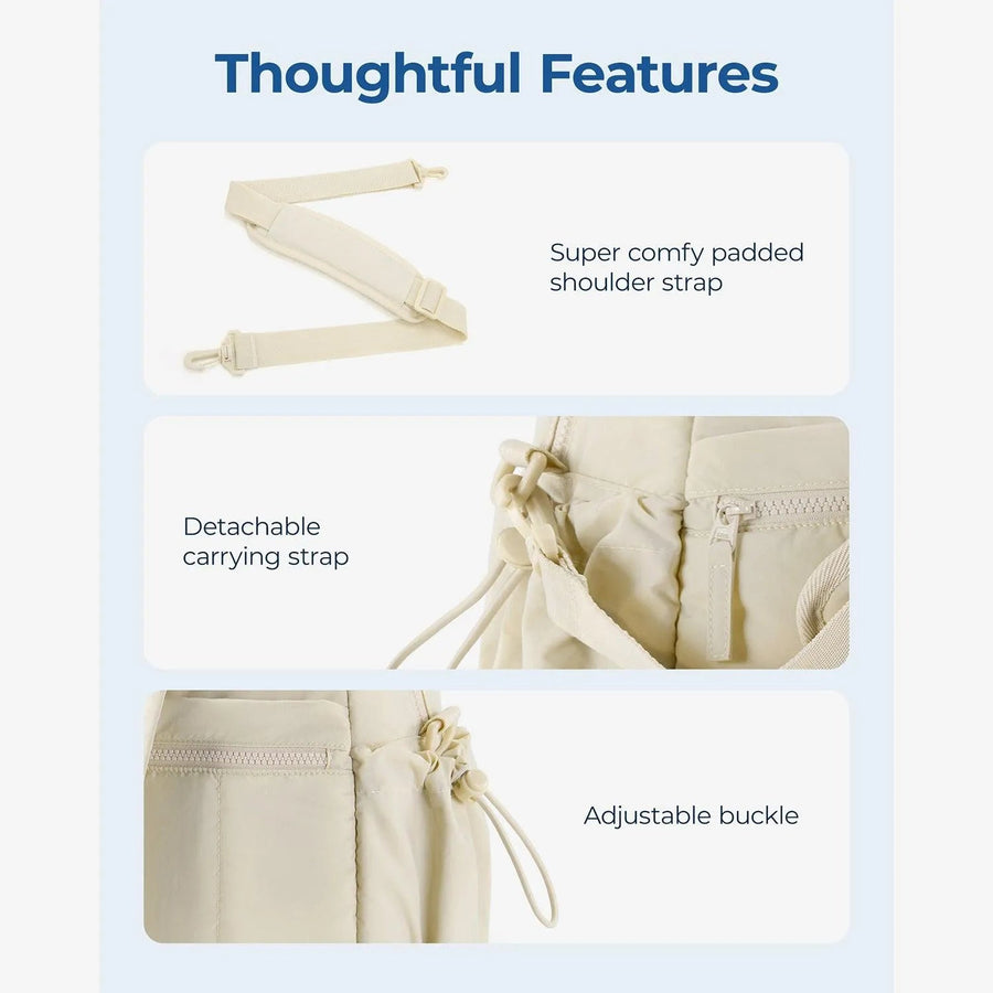 Puffy Water-Resistant Gym & Travel Duffle Bag - BAGSMART