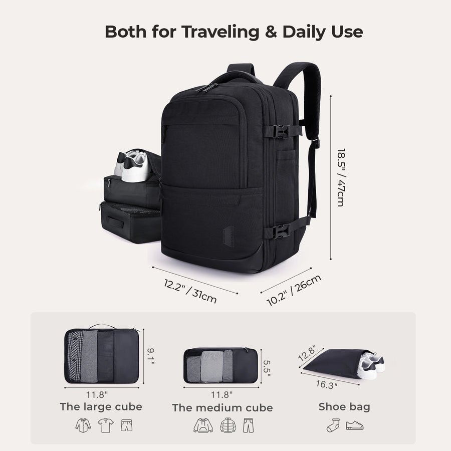 Falco 40L Expandable Airline Approved Carry On Backpack – UK.BAGSMART Falco 40L Expandable Airline Approved Carry On Backpack – UK.BAGSMART