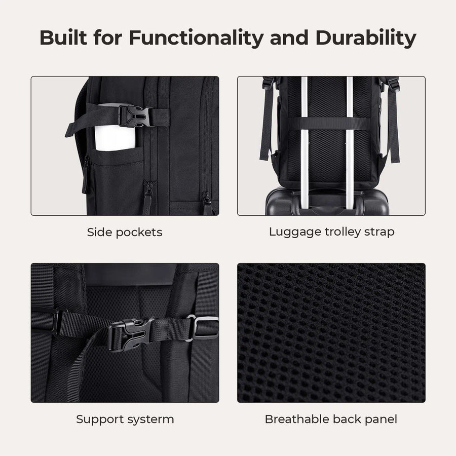 Falco 40L Expandable Airline Approved Carry On Backpack – UK.BAGSMART