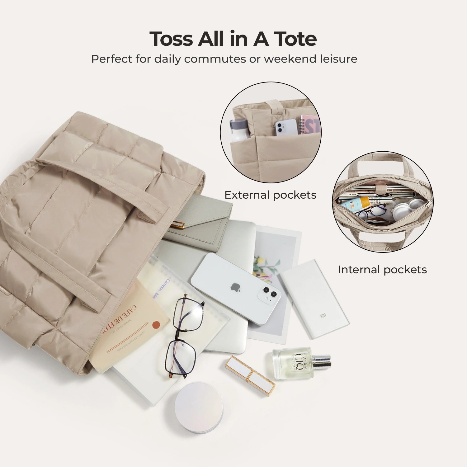 The Bubble 20L Puffy 15.6" Laptop Work Tote