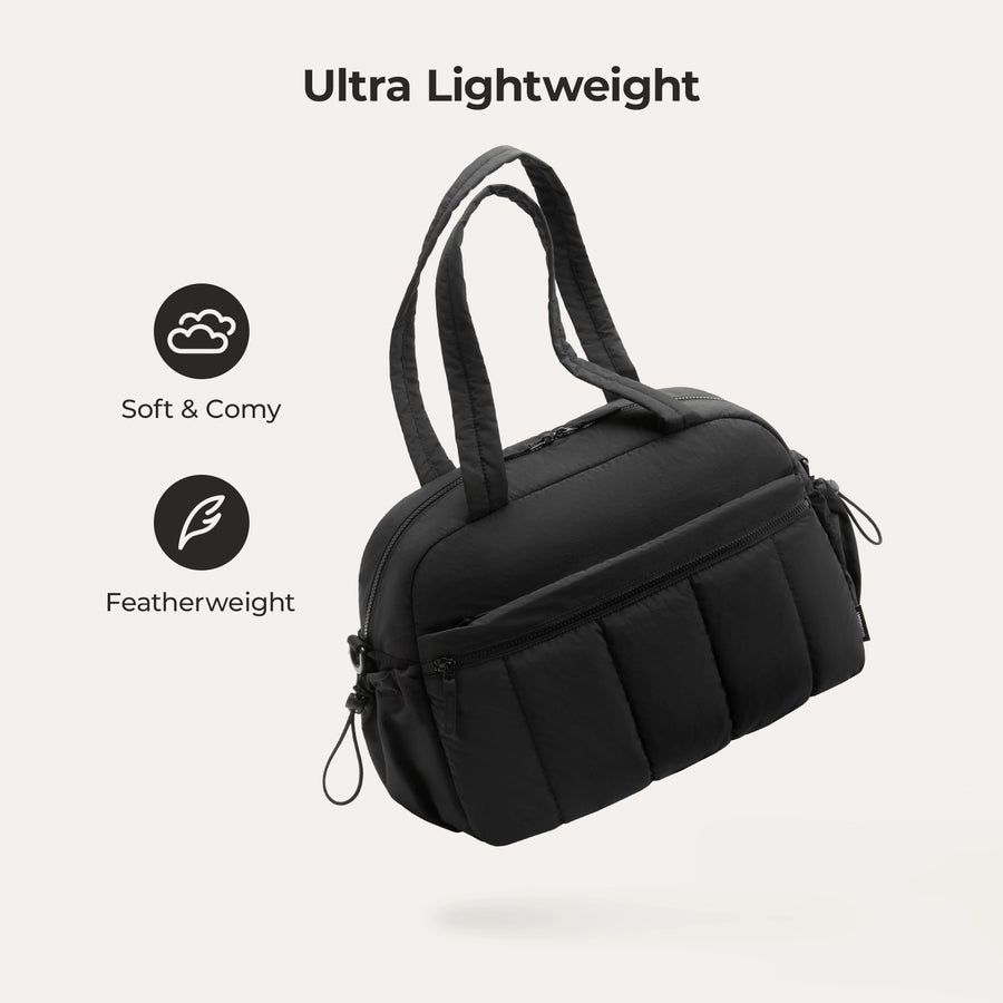 Puffy Water-Resistant Gym & Travel Duffle Bag