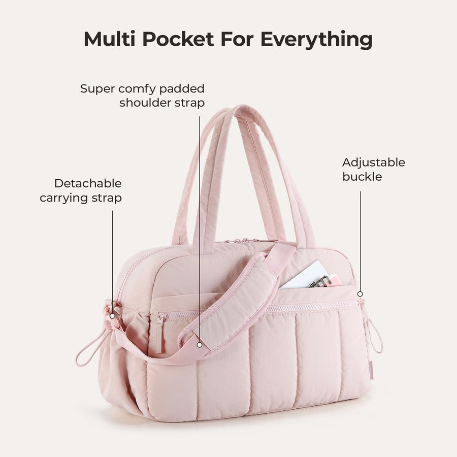 Puffy Water-Resistant Gym & Travel Duffle Bag