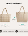 Bubble 22L-28L Expandable Puffer Travel Tote Bag - BAGSMART