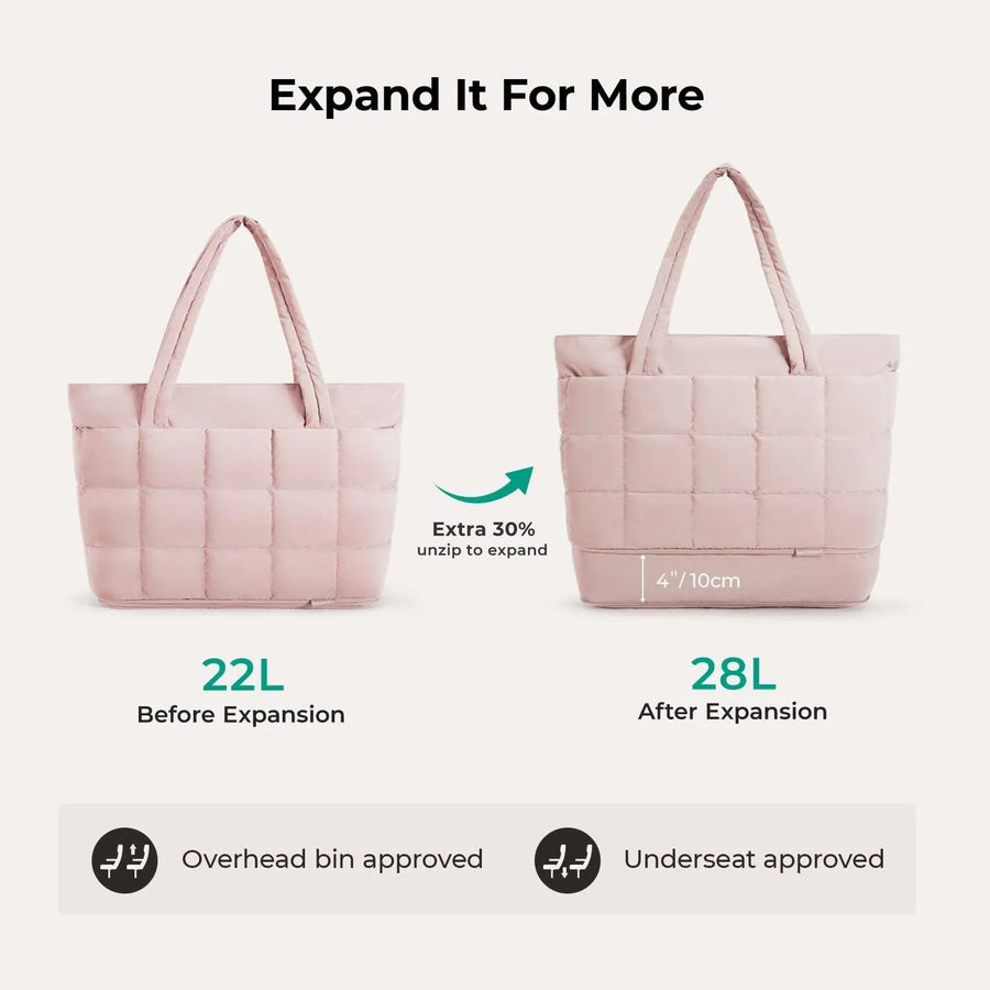 Bubble 22L-28L Expandable Puffer Travel Tote Bag - BAGSMART