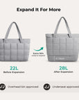 Bubble 22L-28L Expandable Puffer Travel Tote Bag - BAGSMART