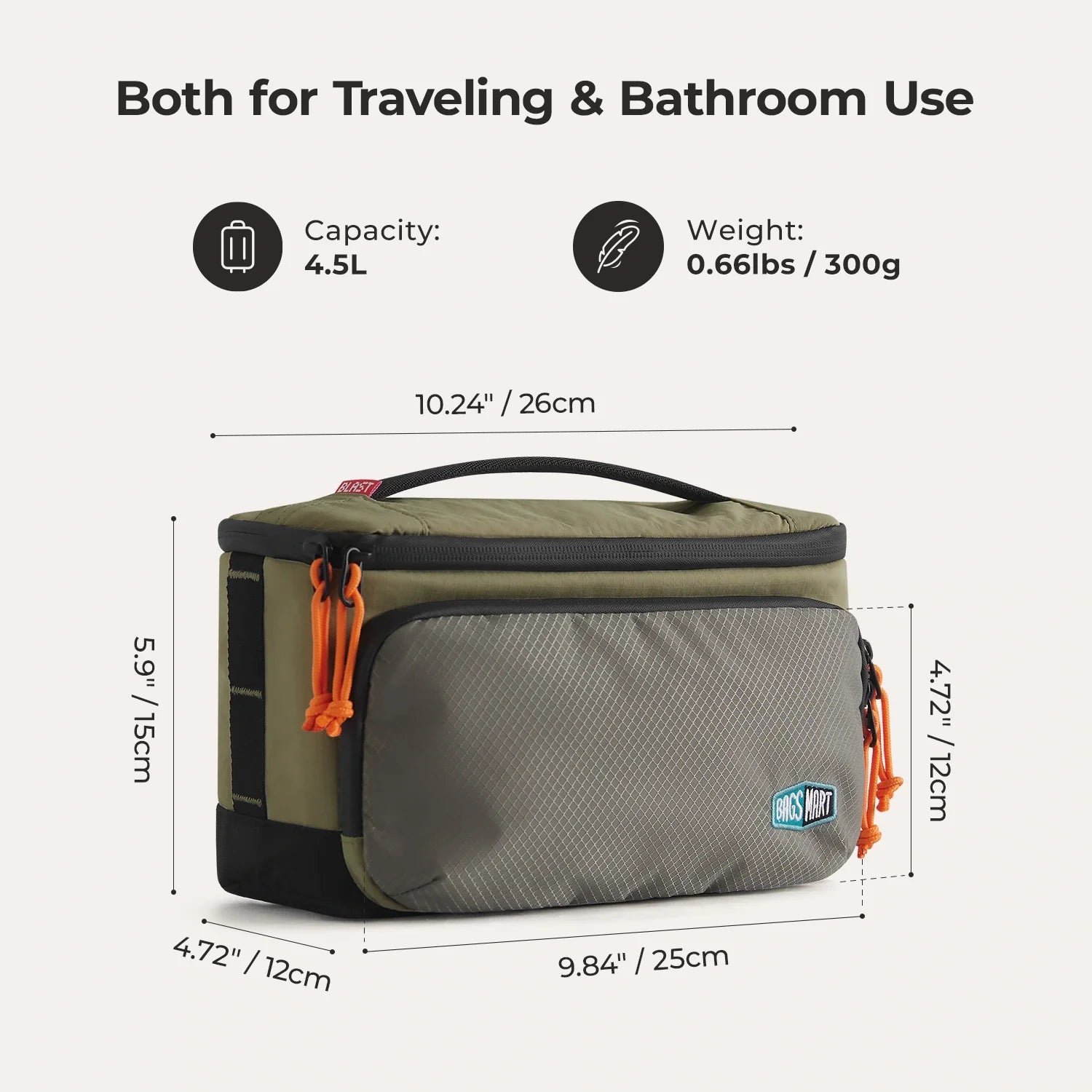 Blast 4.5L Hanging Toiletry Bag