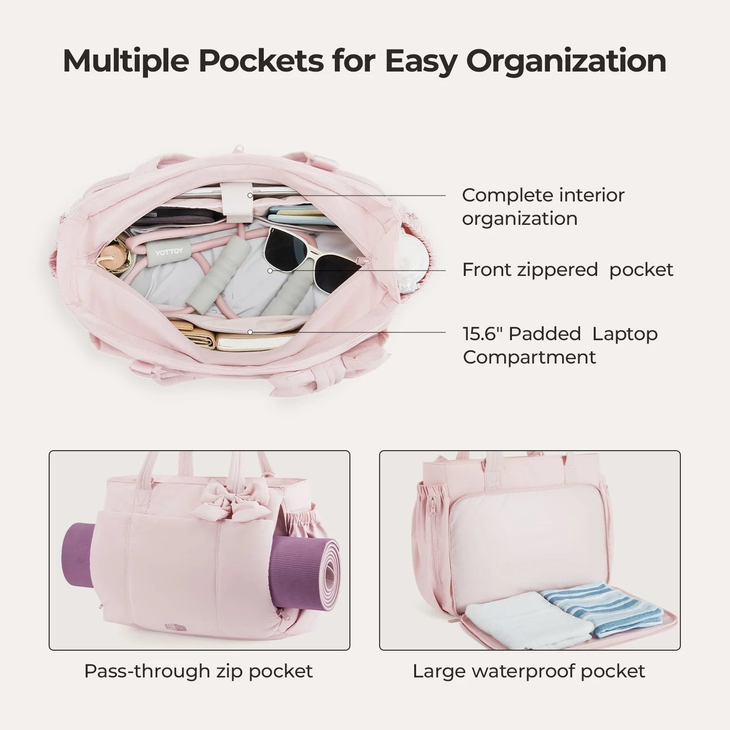 Crush_26L_Tote_with_multiple_pockets_for_easy_organization_Pink