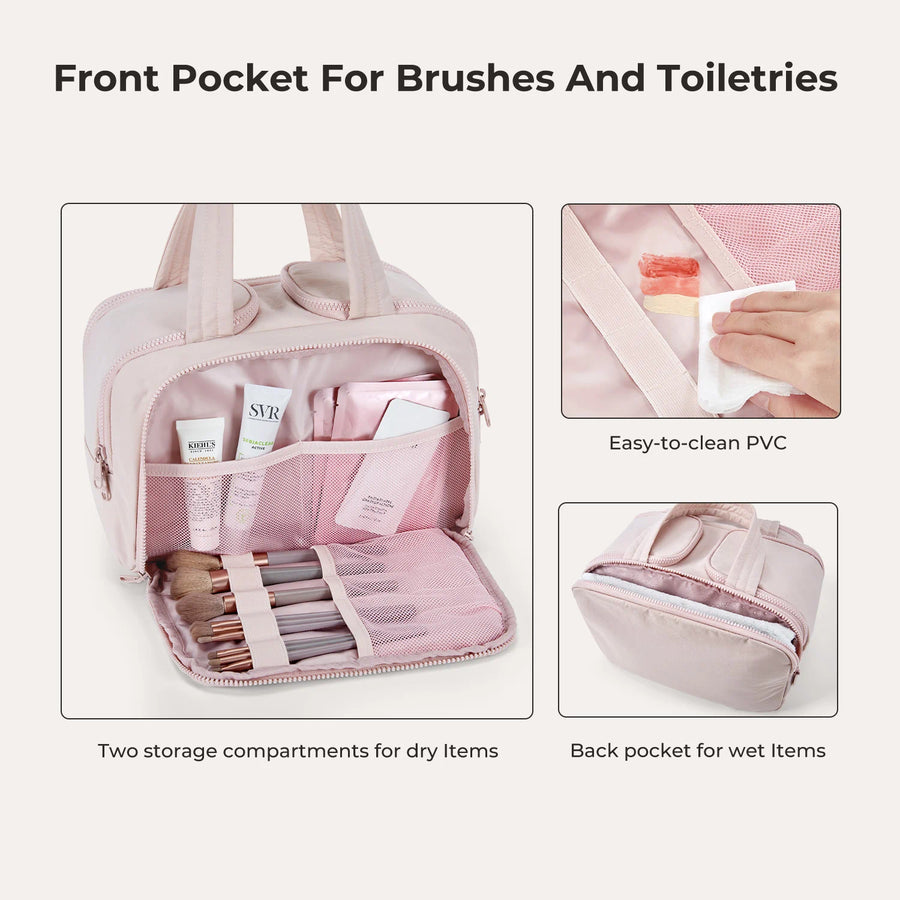 Crush Toiletry Bag & Bubble Puffy Tote Travel Set