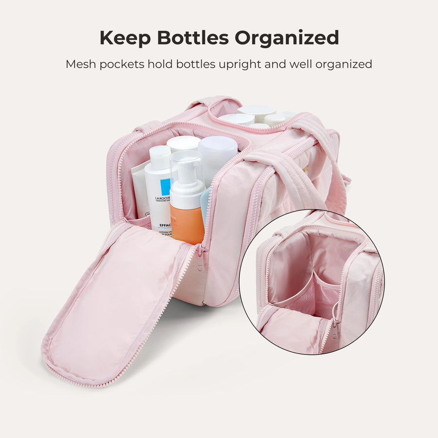 Crush Toiletry Bag & Bubble Puffy Tote Travel Set