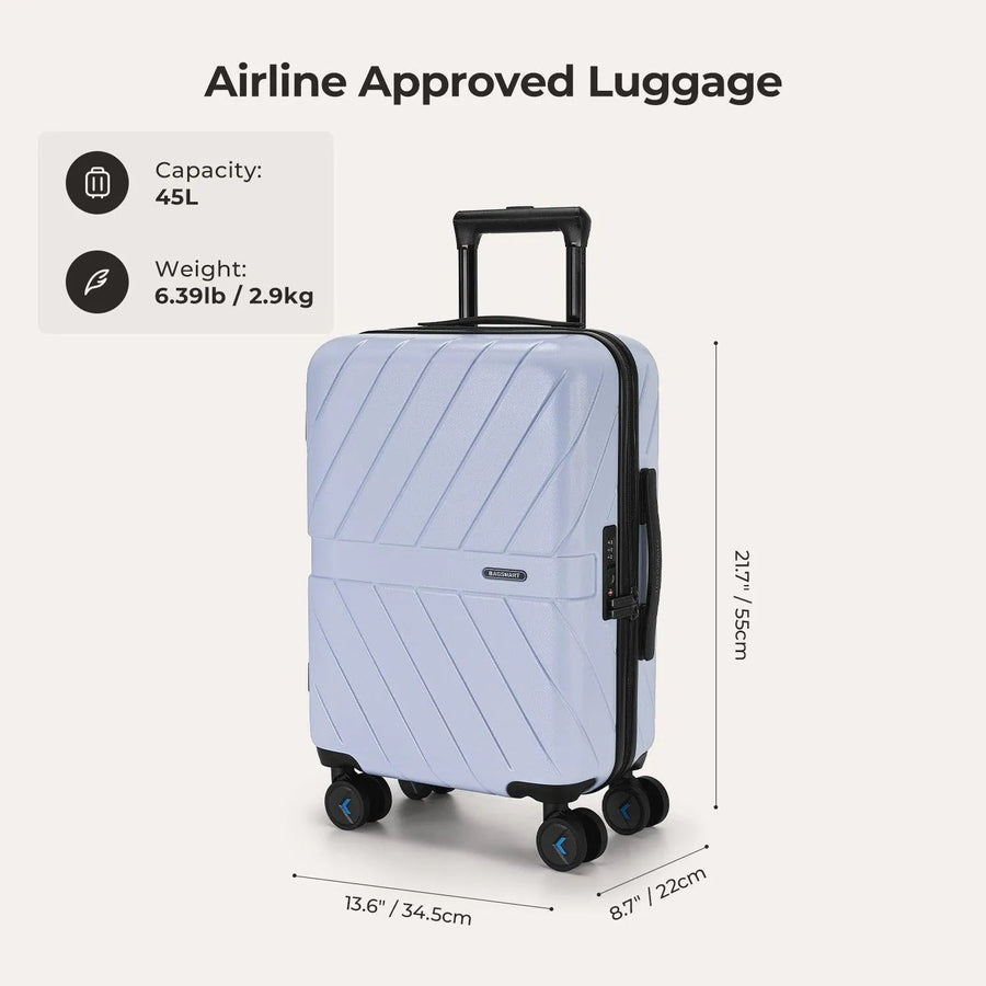 Daren 20 Inch Lightweight Hardside Carry-On Suitcase - BAGSMART