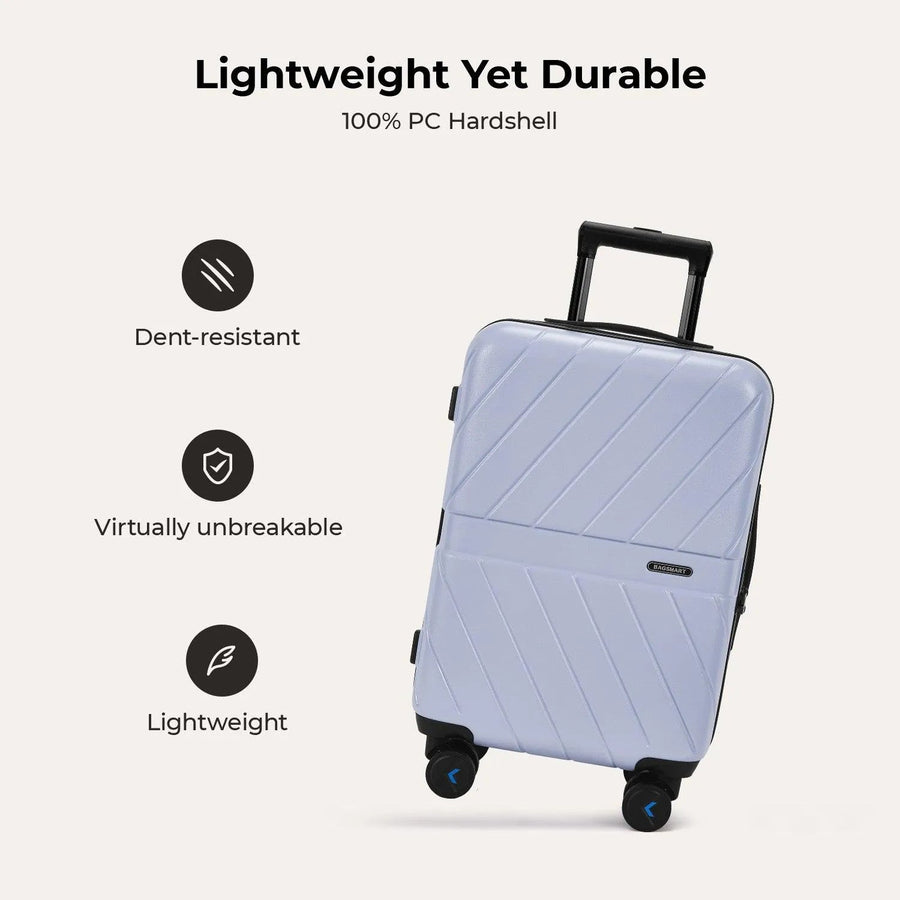 Daren 20 Inch Lightweight Hardside Carry-On Suitcase - BAGSMART